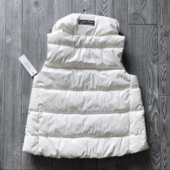 Calvin Klein Performance Shiny Latex Puffer Vest - Picture 3 of 6